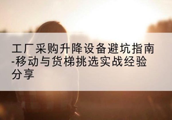 新民移动式升降机怎么选-工厂采购升降设备避坑指南-移动与货梯挑选实战经验分享